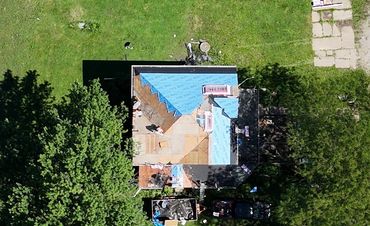 St. Joseph drone view
Drone view of an active roofing project in progress in St. Joseph, MO