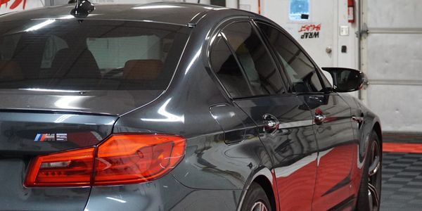 2021 BMW M5 tinted with 30% Carbon Window Tint