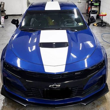 2019 Chevrolet Camaro SS With a Single Racing Stripe.