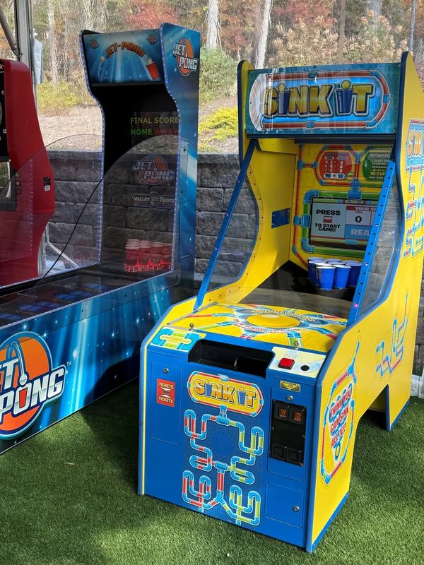 Sink it and Jet Pong Rentals for an outdoor birthday party