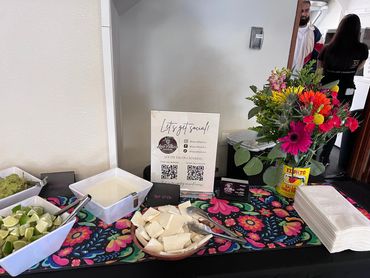 Catering Setup - closer look