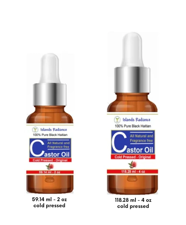 Castor Oil cold pressed bottles