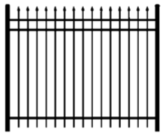 3- Rail W/ . Spear Points