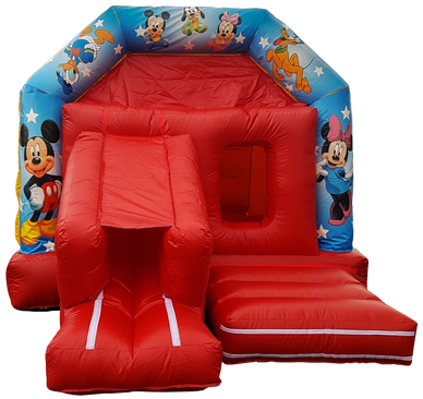Mickey & Minnie 12 x 17 ft bouncy combo | Abbey Bouncy Castles | www.abbeybouncycastles.com