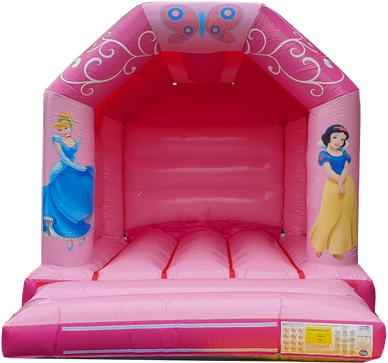 Pink Princess 10 x 12 ft bouncy castle | Abbey Bouncy Castles | www.abbeybouncycastles.com