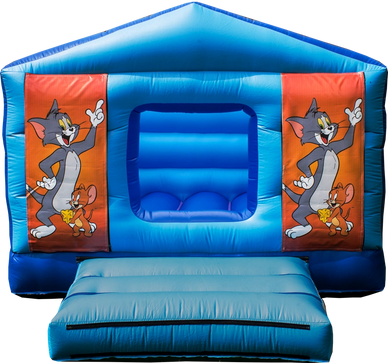 Tom & Jerry 10 x 12 ft house bouncy castle | Abbey Bouncy Castles | www.abbeybouncycastles.com