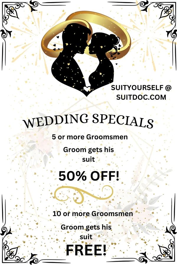 wedding specials for groom and groomsmen