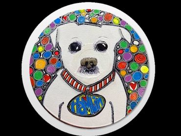 Pet Records
Alabama Hamlin
Acrylic on Vinyl Record
$300.00