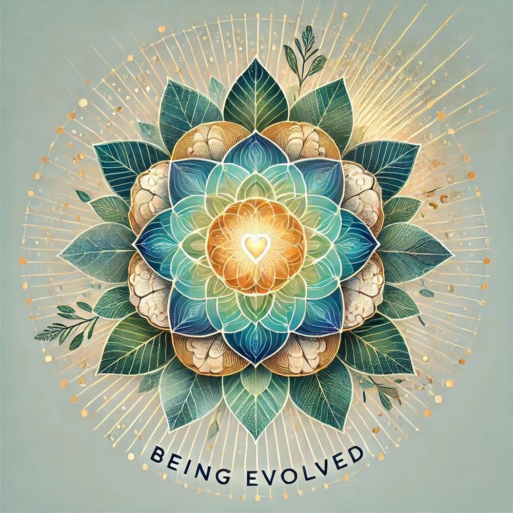 Mandala represents balance. Heart, brain and lotus flower are blended elements within the Mandala!