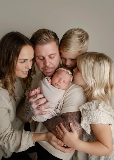 family photography at newborn session