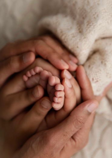 Baby toes during Newborn photoshoot Loughborough