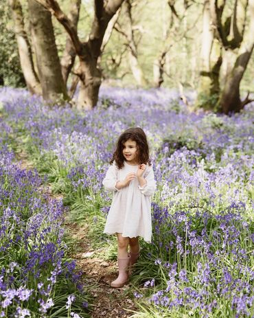 beautiful bluebell session in the sushine