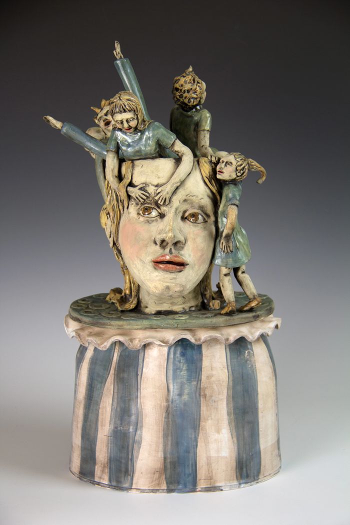 Ceramic Sculpture Who are these people in my head
