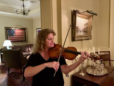 Performing for a dinner party in San Antonio