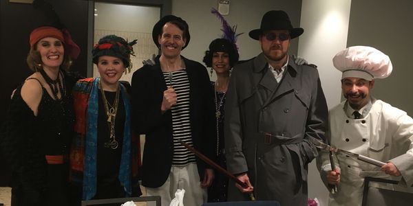 Cast of Interactive Murder Mystery Theater: Murder is a Fine Art by mystery writer Jack Pachuta