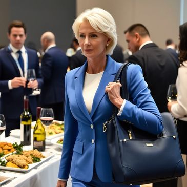 Sharon Sharalike of theatrical murder mystery script, "Murder is a Fine Art" by Jack Pachuta.