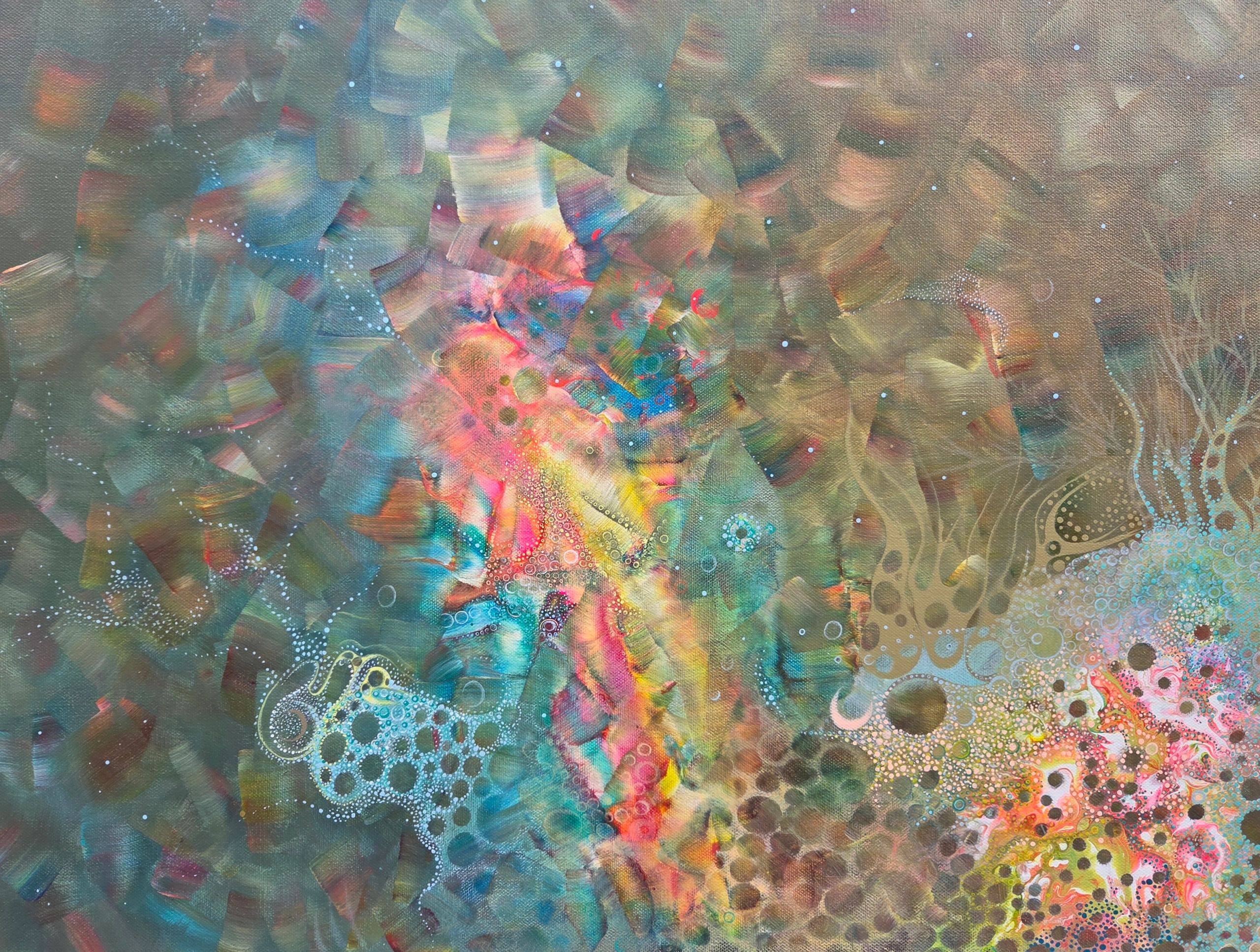 ‘Awakening Fir’, 18” x 24” (1.5” Matt Black Edge), Acrylic on Stretched Canvas