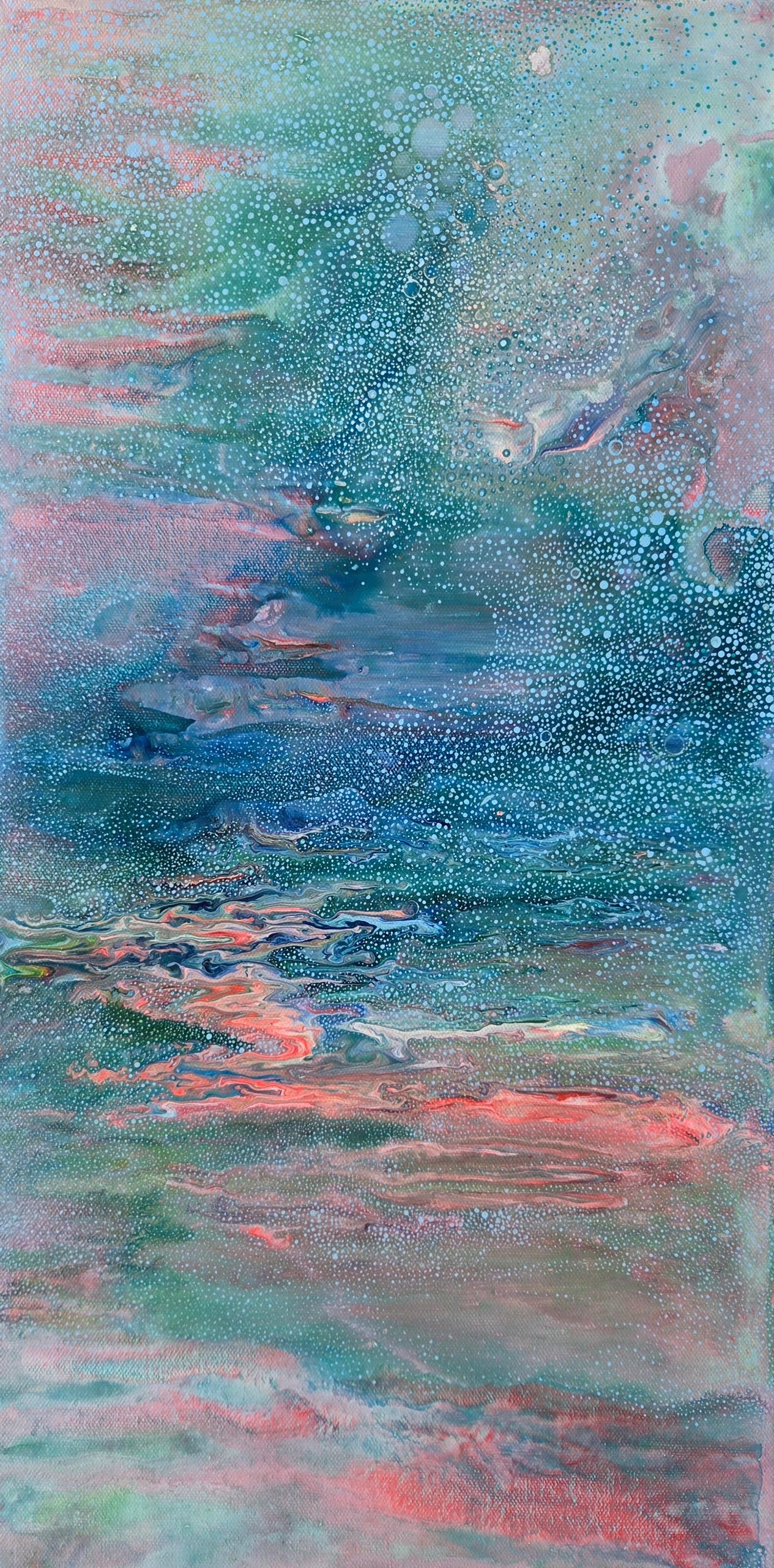 'Ethereal', 12" x 24" (1" matt black edge), Acrylic on Stretched Canvas