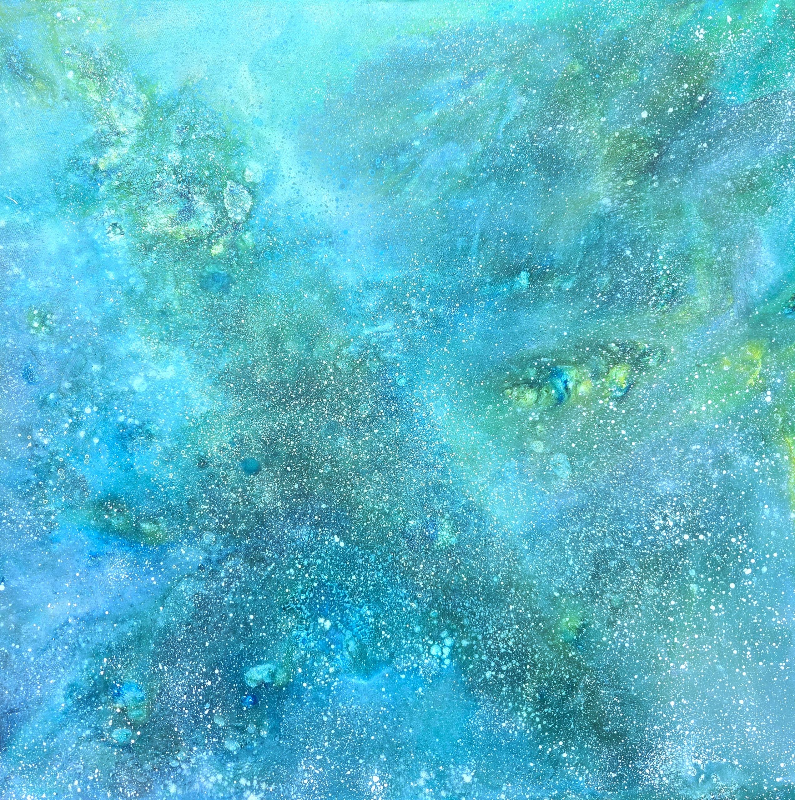 'Quiet Expansion', 36" x 36" (1.5" matt black edge), Acrylic on Stretched Canvas