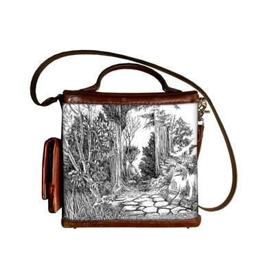 Pen and Ink drawing I did of Stowe Lake path near the waterfall. Located in Golden Gate Park, San Fr