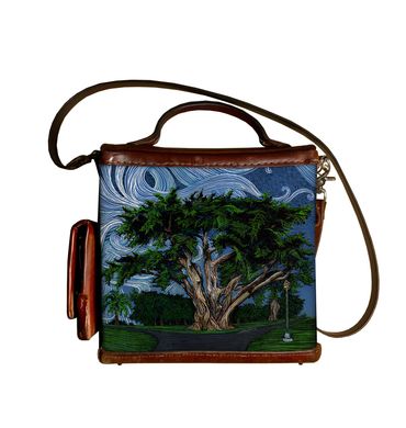 Monterey Cypress in fog drawn with acrylic ink.