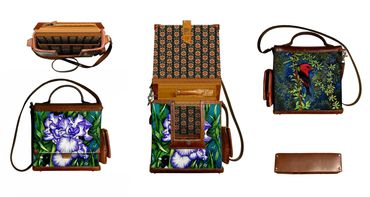 Drawn w/acrylic ink a Junco peers out from under an Iris. Male Scarlet Tanagers are gorgeous song bi