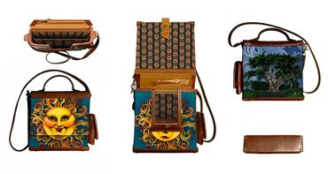 I drew this smiling sun with acrylic ink to express joy. The Monterey Cypress in fog was drawn in SF