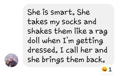 I love hearing about my pups.