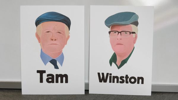 tam and winston still game original art