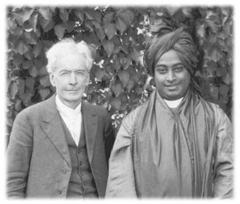 Yogananda with Burbank at his home and gardens, 1924
