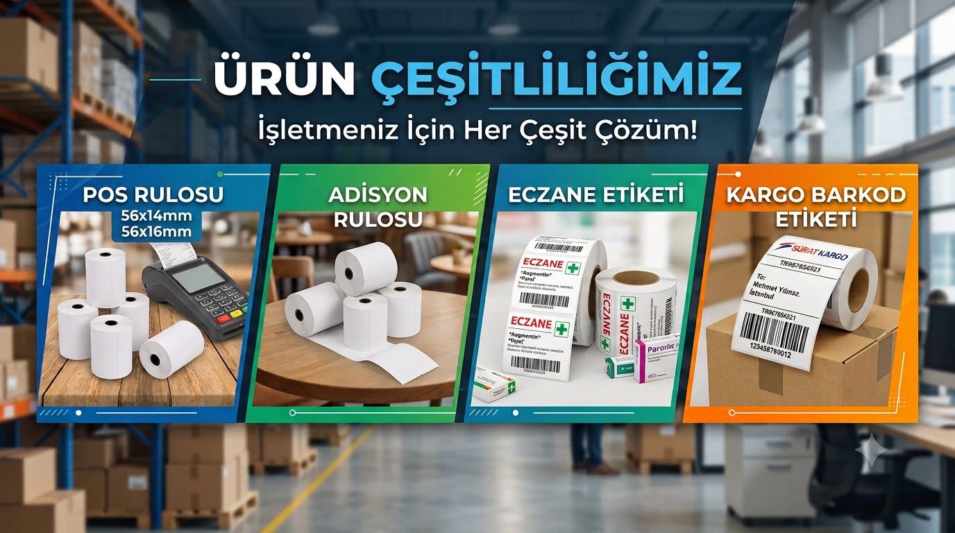 POS rulosu, adisyon ve barkod etiketlerinde kalite ve uygun fiyat! Fırsatları kaçırma: posdepo.com