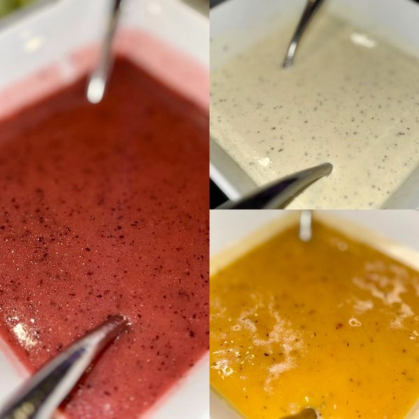 Suncoast Salad Dressing: Raspberry Vinaigrette, Ranch, Italian