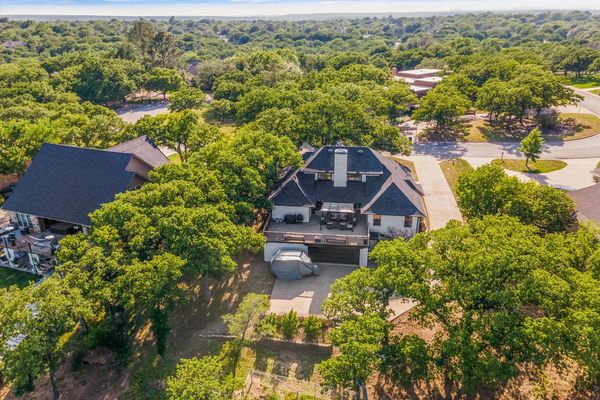aerial view of a house