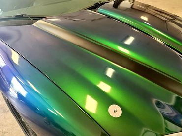 Vinyl wrap hood chevrolet camaro