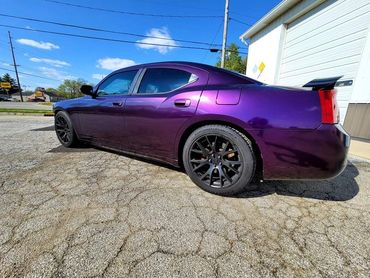 Wrapped Dodge Charger Purple