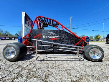 Wrapped Street Art quarter midget racecar