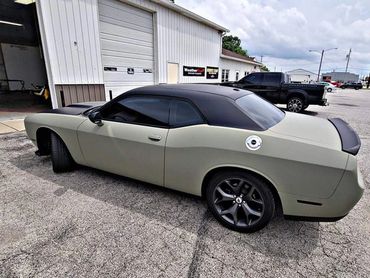 Matte vinyl wrapped charger