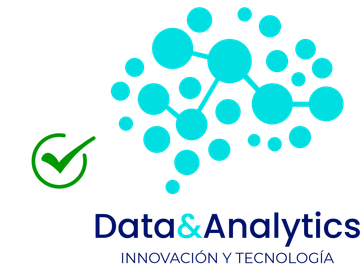 Data & Analytics Innovation Week logo with checkmark and network graphic.