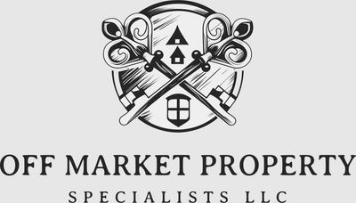 Logo featuring crossed vintage keys and house icons for Off Market Property Specialists LLC.