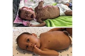 Jose Manuel, abandoned by his mother when he was six months old.  Yes, it's the same child! 
