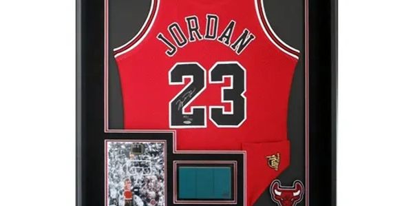 Custom Framed Michael Jordan Jersey