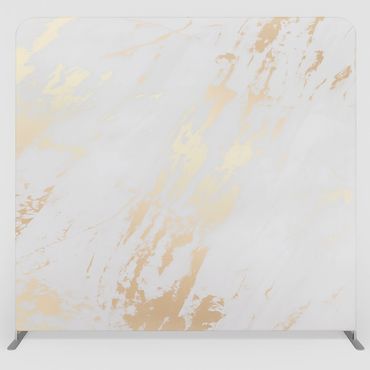 Gold and White Marble Backdrop