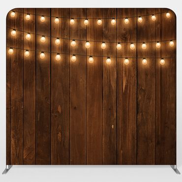 Rustic Wood with Glowing Edison Lights