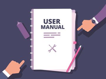 Representation of a user manual.