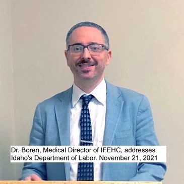 Dr. Boren addresses the Idaho Department of Labor (IDOL).