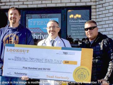 IFEHC's Scholarship sponsored by Lookout Credit Union - 2024 recipient Eric Larsen.