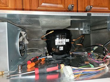 Compressor replacement on a SUBZERO Fridgerator