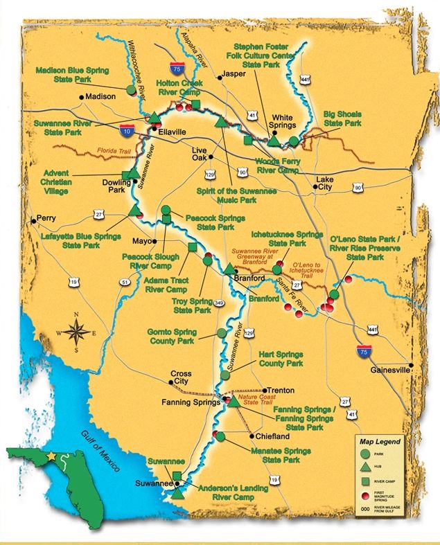 Suwannee River Wilderness Trail Map