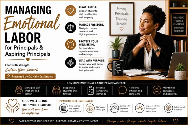 Managing emotional labor for principals with empathy and balance.