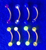 curved barbell plastic ball